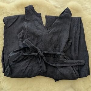 Nicole Miller Linen Jumpsuit - Size 6